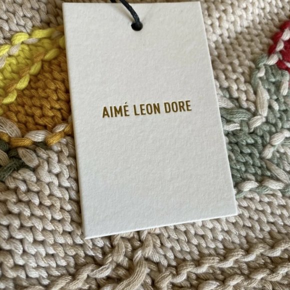 Aime Leon Dore SWEATERS Floral Knit Sweater size medium - Picture 4 of 9